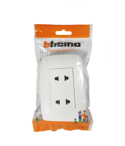 tomacorriente bticino doble